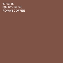 #7F5345 - Roman Coffee Color Image